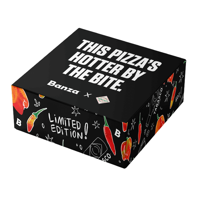 Banza x TABASCO® Hotter by the Bite Pizza