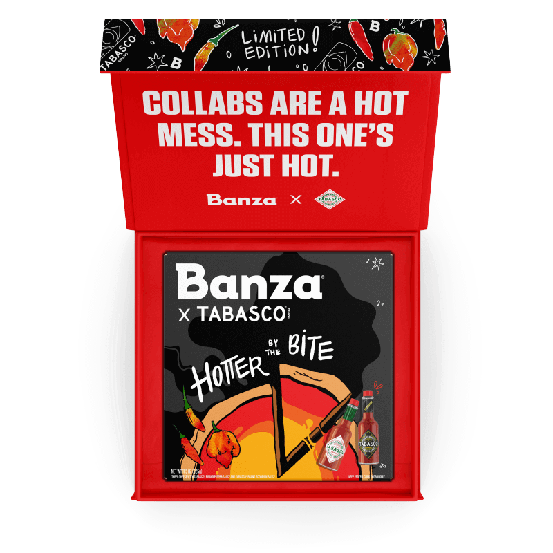 Banza x TABASCO® Hotter by the Bite Pizza
